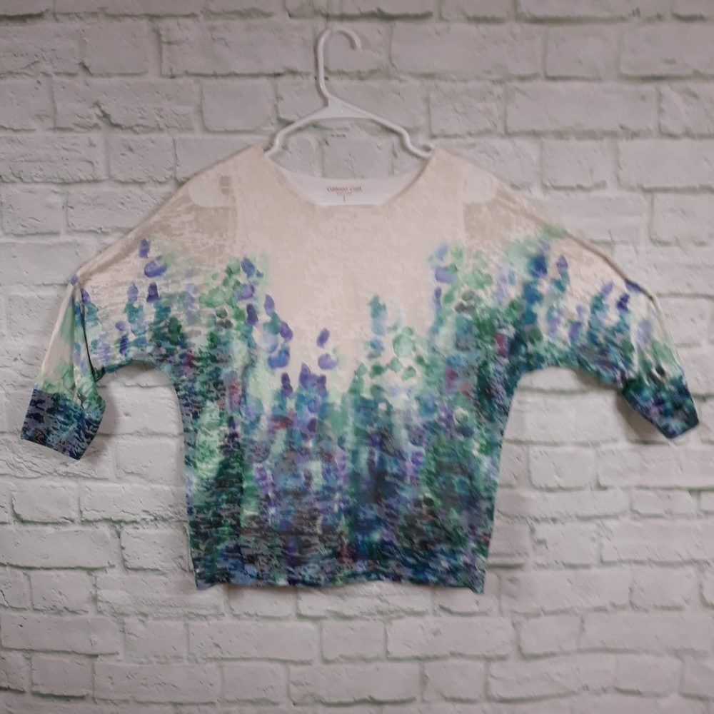 Coldwater Creek 3/4 sleeve lined tee size small/8